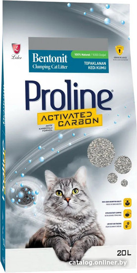 

Наполнитель для туалета Proline Activated Carbon с активированным углем 20 л