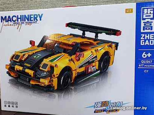 

Конструктор Zhe Gao Technics QL1247 Спорткар С7