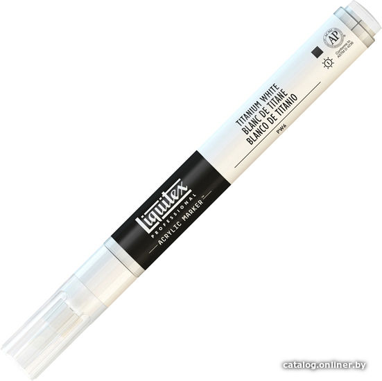 

Маркер художественный Liquitex Paint Marker Fine 4620432 (2 мм, титановые белила)