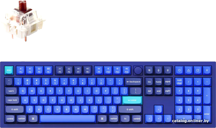 

Клавиатура Keychron Q6 RGB Q6-O3-RU (Gateron G Pro Brown)
