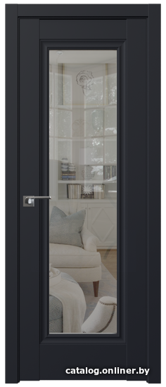 

Межкомнатная дверь ProfilDoors 2.35U 80x200 (черный матовый, стекло прозрачное)