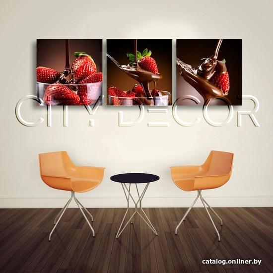 

Модульная картина Citydecor Еда/Напитки 3.12 37x117 см