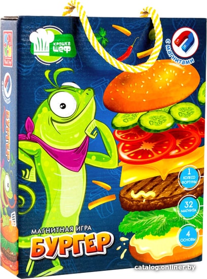 

Развивающая игра Vladi Toys Магнитная игра Бургер VT2310-02