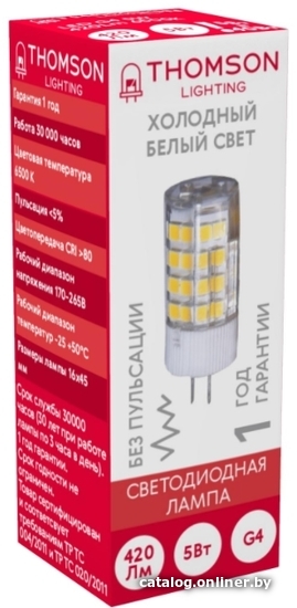 

Светодиодная лампочка Thomson Led G4 TH-B4229