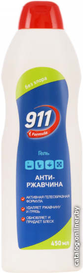 

Средство для сантехники 911 Formula Гель Антиржавчина 450 мл