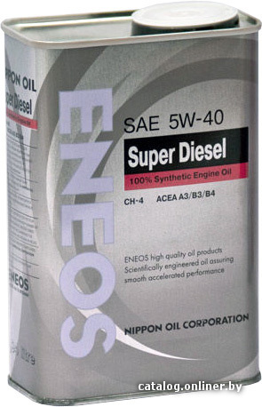 

Моторное масло Eneos DIESEL SYNTHETIC 5w40 0.94 л