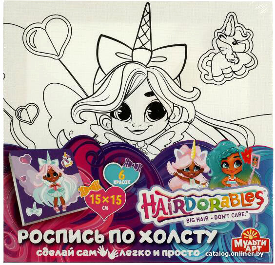 

Набор для рисования MultiArt Hairdorable 100CANV15X15-HD2