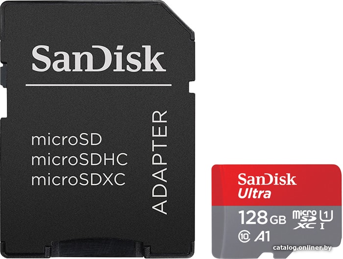 

Карта памяти SanDisk Ultra SDSQUAR-128G-GN6MA microSDXC 128GB (с адаптером)