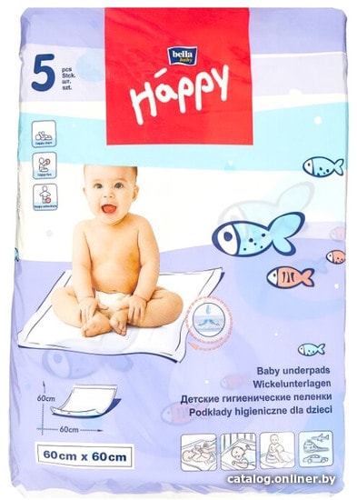 

Набор одноразовых пеленок Happy Classic 60x60 (10 шт)