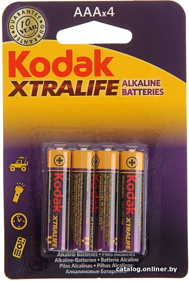 

Батарейка Kodak XtraLife AAA 4 шт. (блистер)