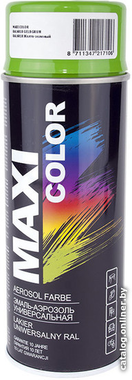 

Эмаль Maxi Color 400мл RAL6018