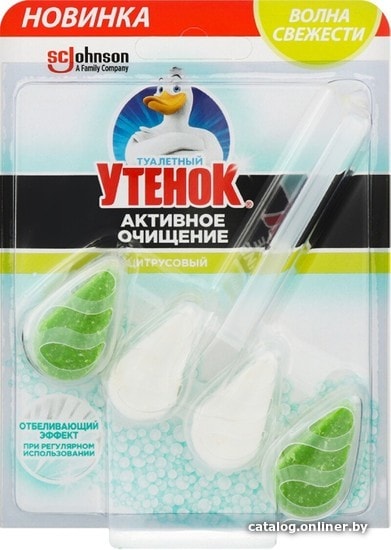 

Средство для унитаза Туалетный Утенок Активное очищение Цитрусовый 37 г