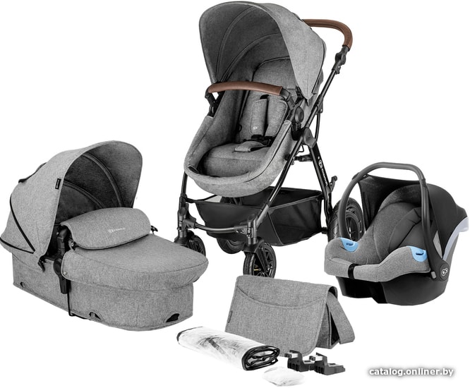

Универсальная коляска KinderKraft Moov (3 в 1, серый меланж)