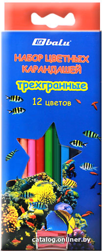 

Набор цветных карандашей Balu BL-3652-12(1-4) (12 цв)