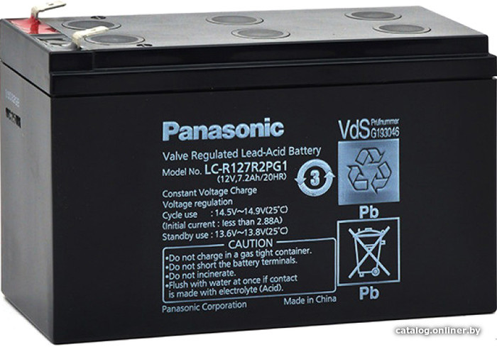 

Аккумулятор для ИБП Panasonic LC-R127R2PG1 (12В/7.2 А·ч)