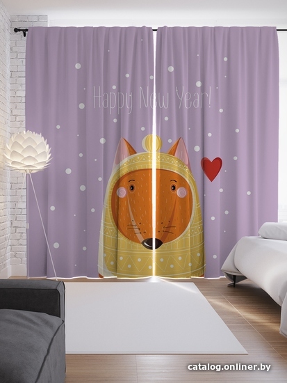 

Комплект штор JoyArty Милая лисичка в шапке 1.45x2.65 м p_290617_145x265 (2 шт)