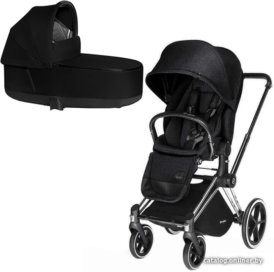

Универсальная коляска Cybex Priam Lux Plus (2 в 1, stardust black, шасси chrome black)