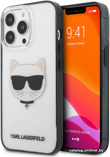 

Чехол для телефона CG Mobile Karl Lagerfeld для iPhone 13 Pro KLHCP13LHCHCK