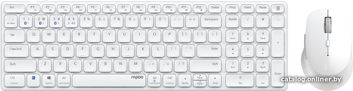 

Офисный набор Rapoo 9700M (белый)