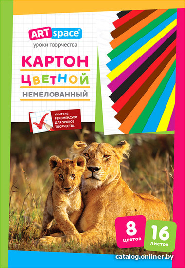 

Картон для рисования ArtSpace цветной Нкн16-8_6961 (16 л)