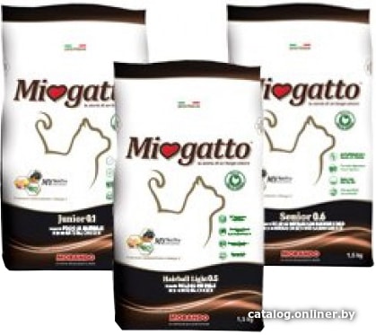 

Сухой корм для кошек Miogatto Adult 0.3 Chicken Veal&Barley 0.4 кг