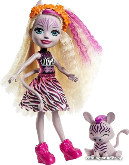 

Кукла Enchantimals Зейди Зебра и Реф GTM27
