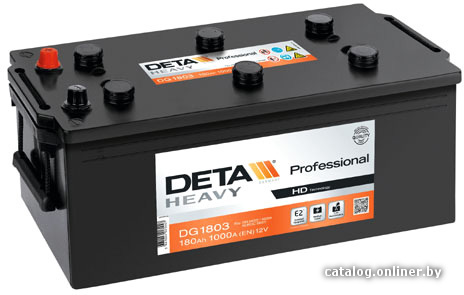 

Автомобильный аккумулятор DETA Professional DG1803 (180 А·ч)