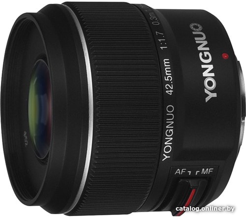 

Объектив Yongnuo 42.5mm f/1.7 MFT Micro Four Thirds