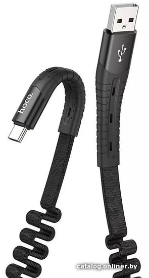 

Кабель Hoco U78 Cotton Treasure USB - Type-C (1.2 м, черный)