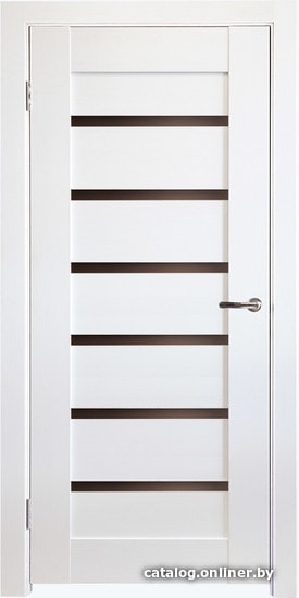 

Межкомнатная дверь IstokDoors Горизонталь-9 ДЧ 90x200 (ясень белый/стекло бронза)