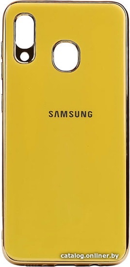 

Чехол для телефона EXPERTS Plating Tpu для Samsung Galaxy A20/A30 (желтый)