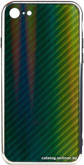 

Чехол для телефона EXPERTS Aurora Glass для Apple iPhone 7 с LOGO (зеленый)