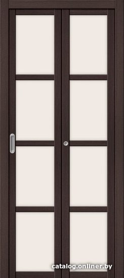 

Межкомнатная дверь el'Porta Твигги-V4 складная 40x200 (Wenge Veralinga/Magic Fog)