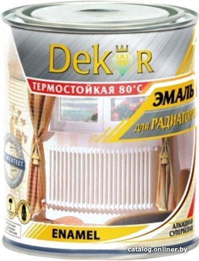 

Эмаль Dekor Для радиаторов отопления алкид 1.8 кг (белый)