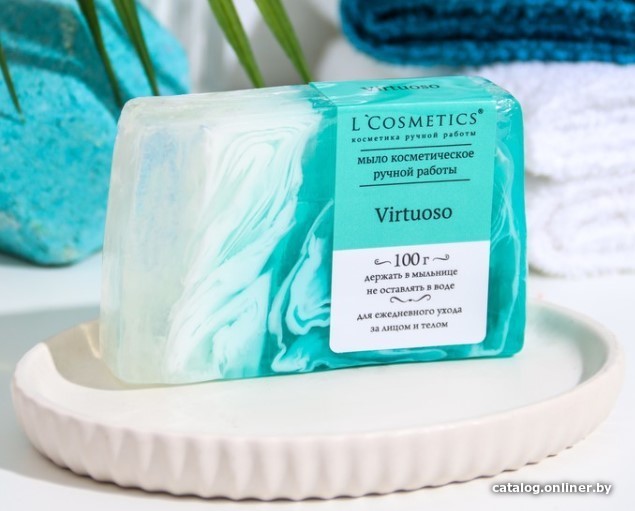 

L'Cosmetics Мыло твердое Ручной работы Virtuoso по мотивам Kenzo Pour Home 100 г