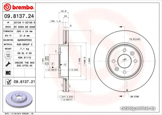 

Brembo 09813721