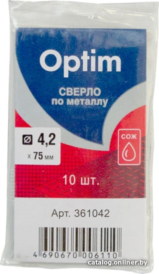 

Набор оснастки Optim 361042 (10 предметов)