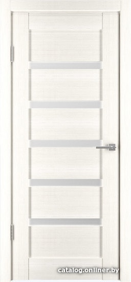 

Межкомнатная дверь IstokDoors Горизонталь-5 ДЧ 80x200 (бьянко/светлое стекло)