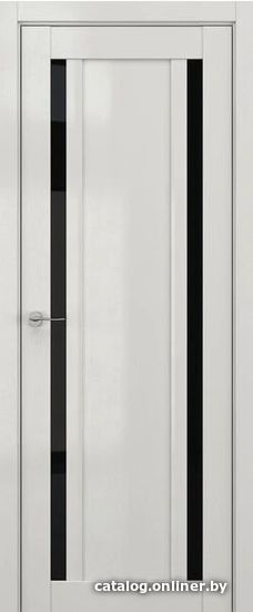 

Межкомнатная дверь Юркас Deform V13 80x200 (крем вуд/стекло lacobel черный лак)