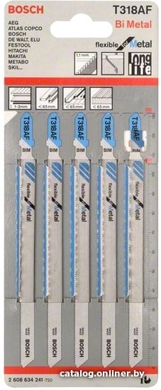 

Набор оснастки Bosch 2608634241 (5 предметов)