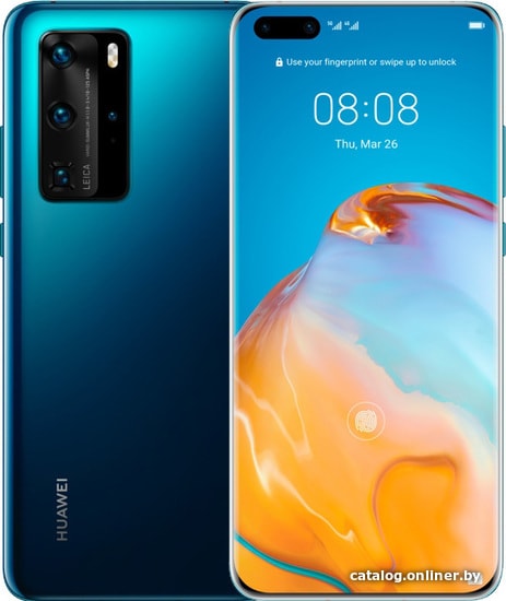 

Смартфон Huawei P40 Pro Dual SIM 8GB/128GB (насыщенный синий)