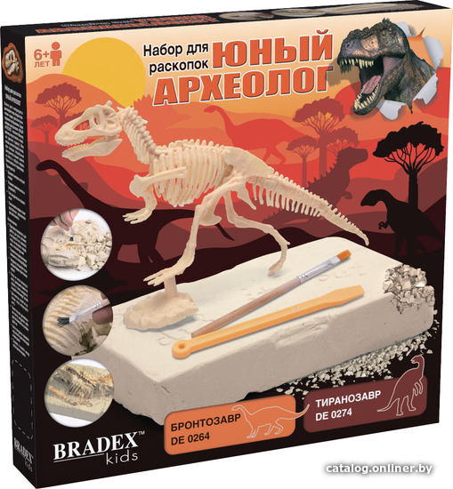 

Набор для опытов Bradex Юный археолог DE0264 (бронтозавр)