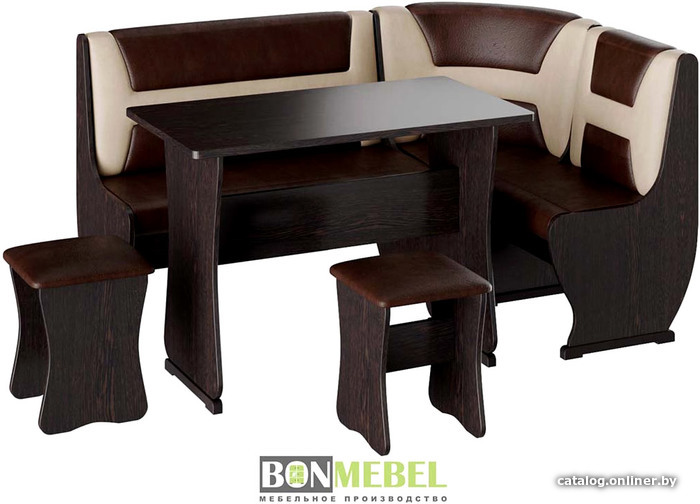 

Обеденная группа Bon Mebel Уют-3 (венге/кожзам шоколад/кожзам бежевый)