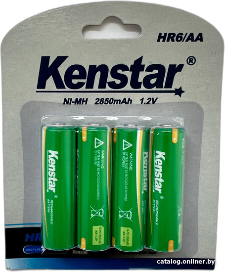 Kenstar HR6/AA Ni-Mh 2850mAh BL-4 KS-HR6-2850-BL4 аккумулятор купить в  Гомеле