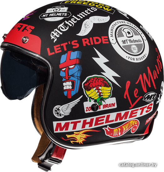 

Мотошлем MT Helmets Le Mans 2 SV Anarchy A1 Matt (L, черный)