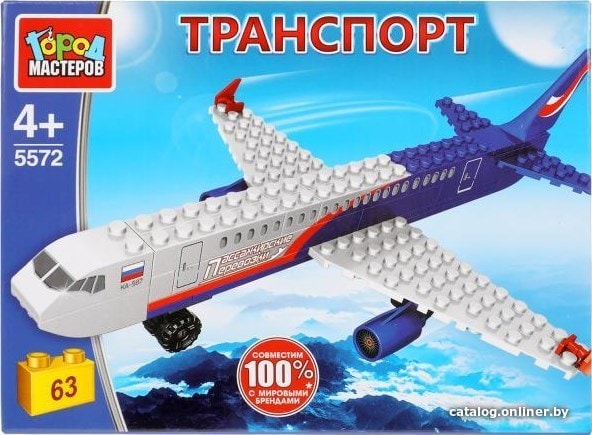 

Конструктор Город мастеров Транспорт 5572-BY Самолет