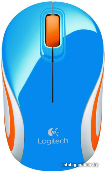 

Мышь Logitech M187 (синий/оранжевый)