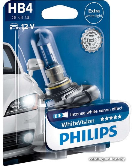 

Галогенная лампа Philips HB4 WhiteVision 1шт