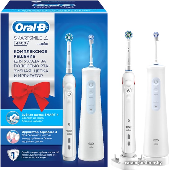 

Электрическая зубная щетка и ирригатор Oral-B SmartSmile 4 4400