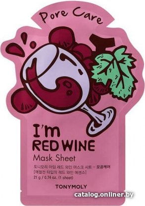 

Tony Moly Тканевая маска I'm Red Wine Mask Sheet - Pore Care